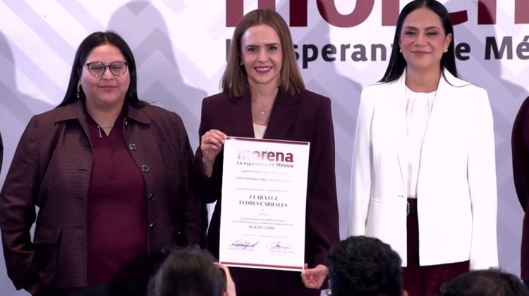 Morena elige a Clara Luz Flores como coordinadora en NL para 2027