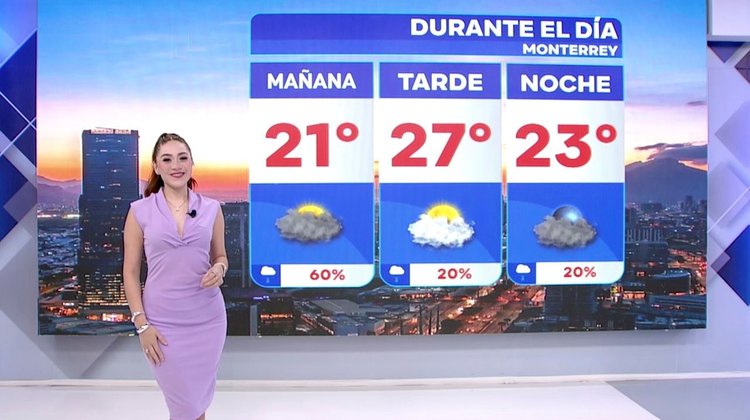 Clima en Monterrey lunes 11 de mayo -Lluvia ocasional