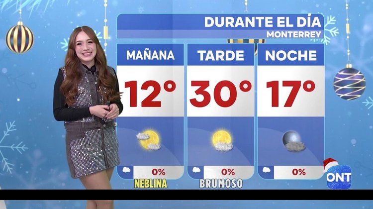 Clima en Monterrey jueves 18 de diciembre - Máxima de 30 grados