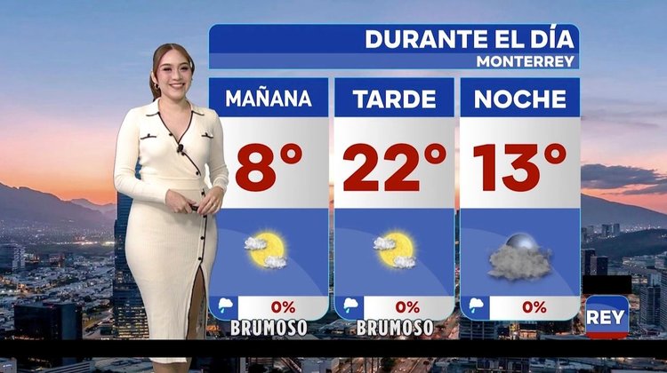 Clima en Monterrey jueves 29 de enero - Máxima de 22 grados