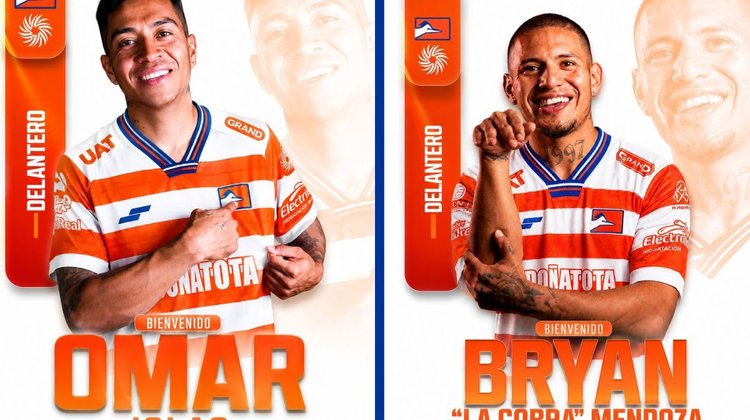 Omar Islas y Bryan Mendoza son nuevos jugadores de Correcaminos