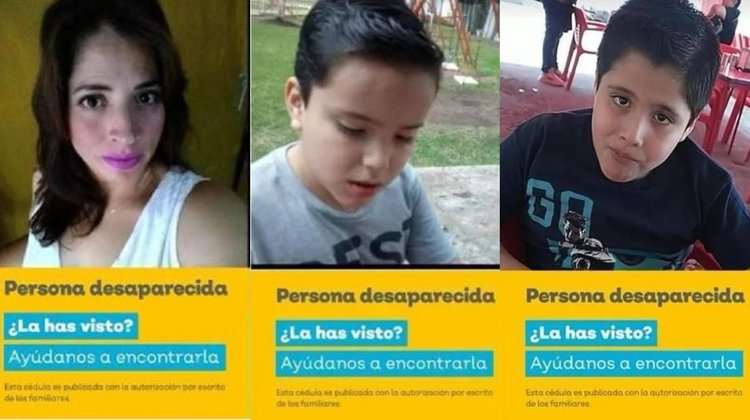Reportan desaparición de mujer y sus dos hijos con autismo