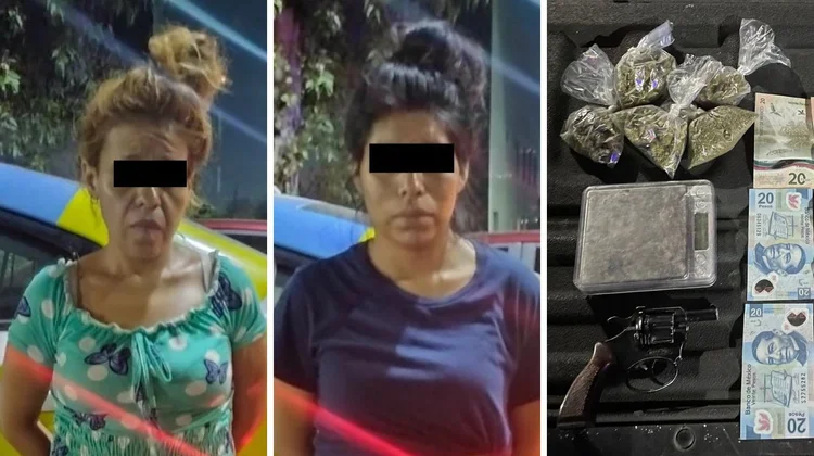 Caen por pelear en la calle; les encuentran droga y arma