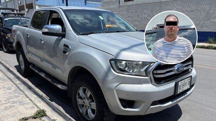 Detienen a hombre en la Industrial por conducir camioneta robada