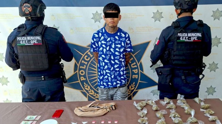 Capturan en Guadalupe a presunto integrante de grupo criminal