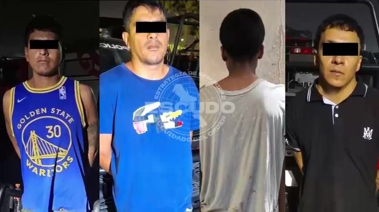 Caen cuatro con droga; los investigan por robo de cajas fuertes