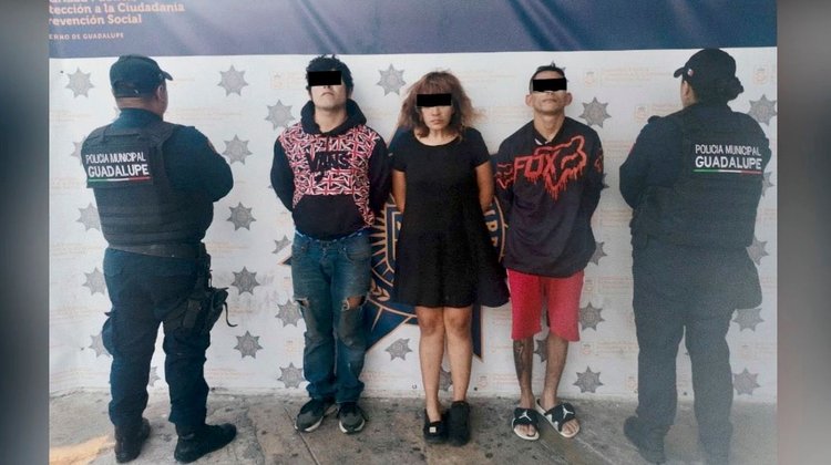 Capturan a tres por robos con violencia a tiendas en Guadalupe