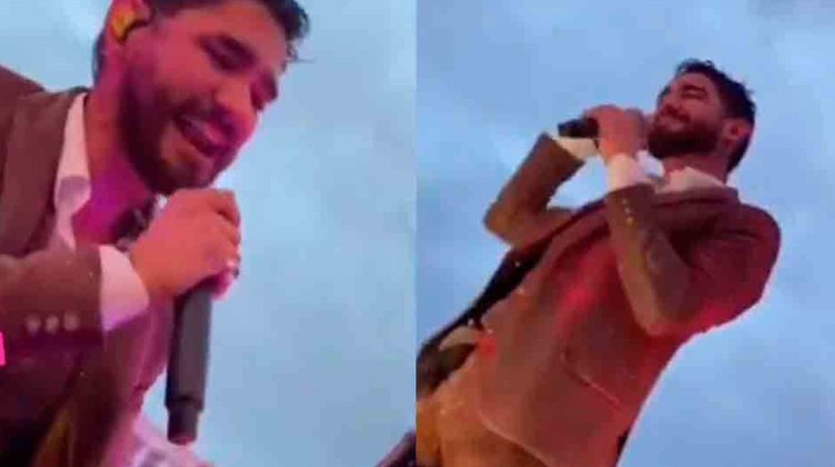 Fan toca indebidamente a vocalista de El Recodo en concierto