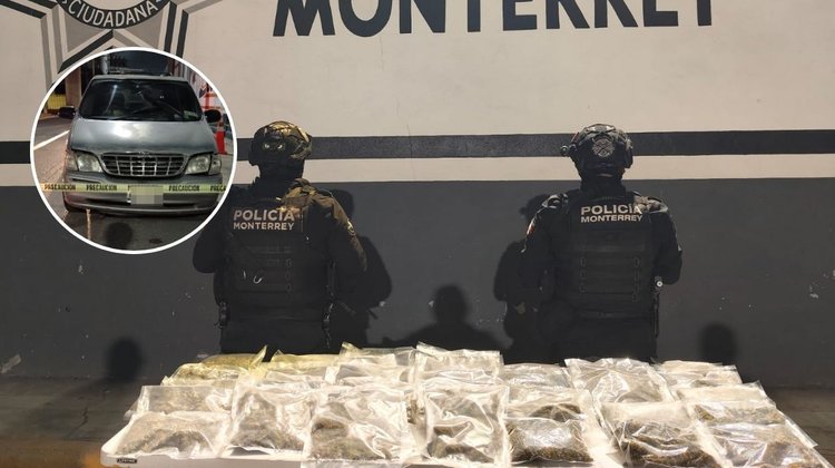 Hallan 33 paquetes con marihuana en camioneta en colonia Moderna