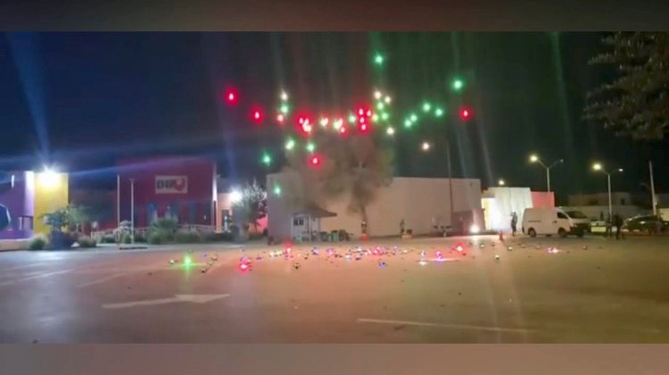 Falla show de drones en Piedras Negras; reclaman al alcalde