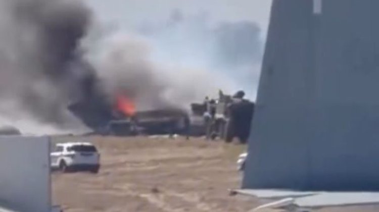 Se estrella avión de los Marines en California; piloto se eyectó