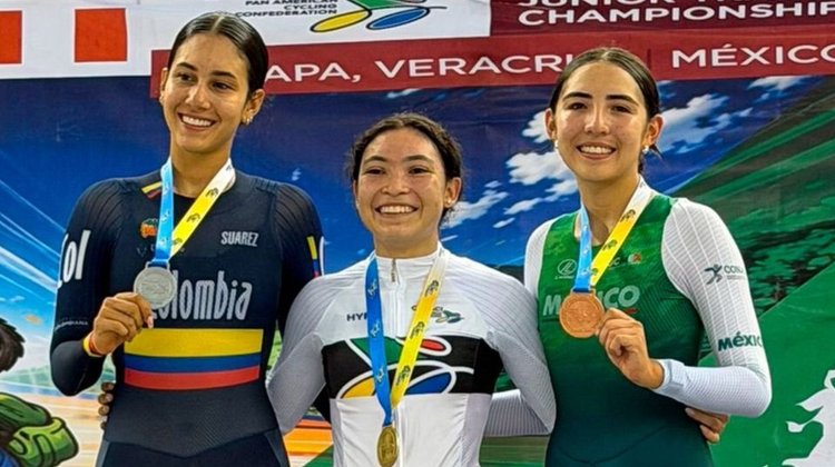 México gana 8 preseas en Panamericano de Ciclismo de Pista Junior