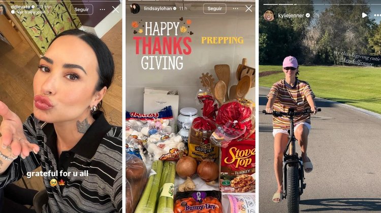 Celebridades comparten su Día de Acción de Gracias
