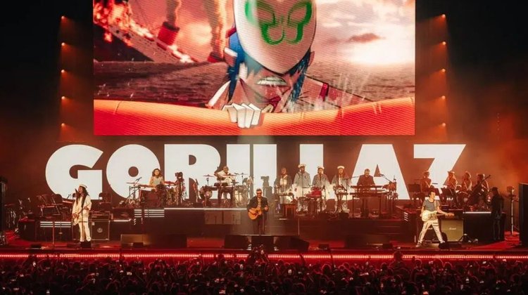 Gorillaz presenta su nuevo álbum durante su concierto en Londres