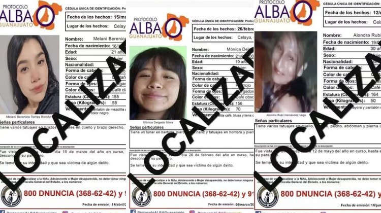 Hallan sin vida a cinco jóvenes desaparecidas en Guanajuato