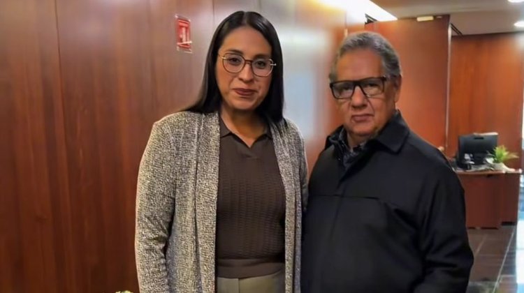Higinio Martínez recibe alcaldesa imputada por simular secuestro
