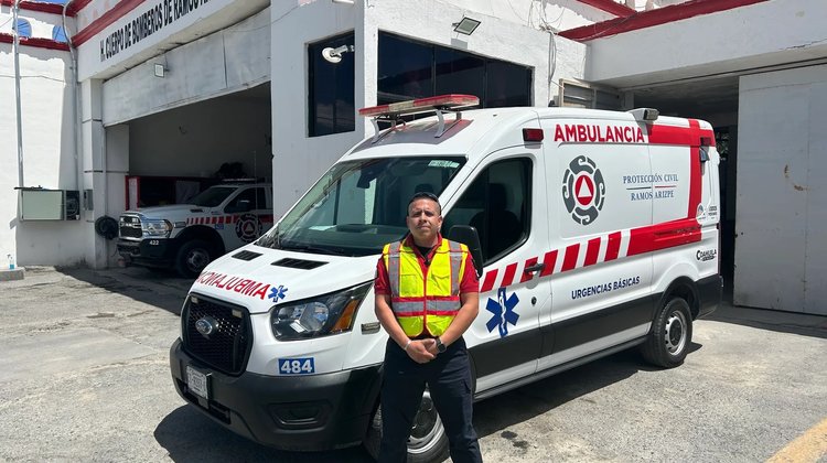 Bombero de Ramos Arizpe será reconocido tras 19 años de servicio
