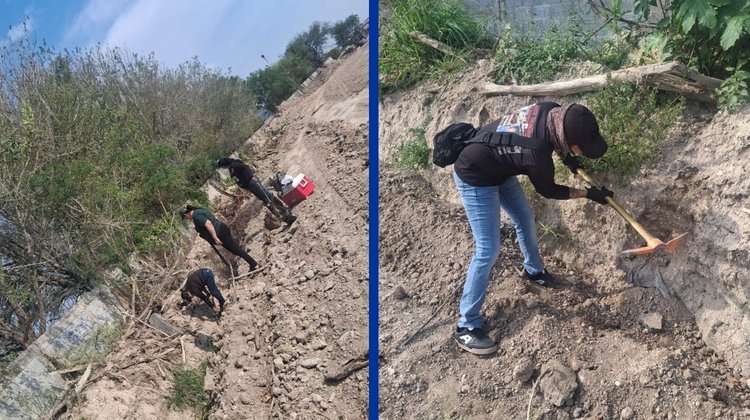 Colectivo regresa a rastrear predio con 16 fosas clandestinas