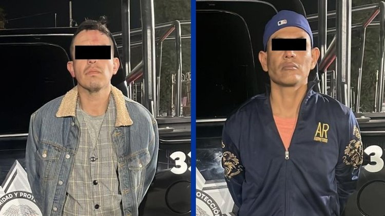 Detienen a dos hombres tras persecución en el centro de Monterrey