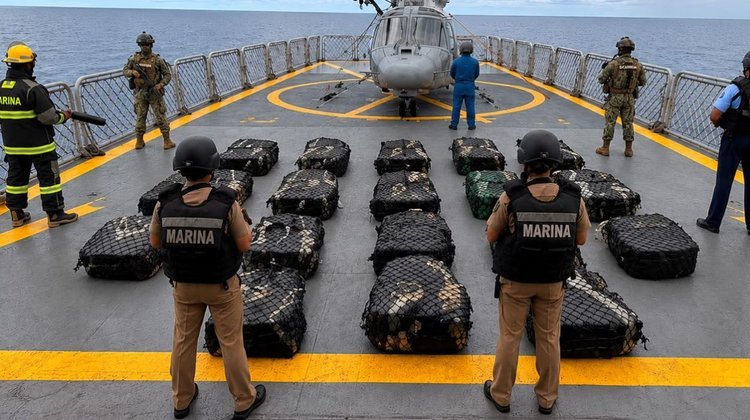 Decomisan más de 800 kilos de cocaína en costas de Guerrero