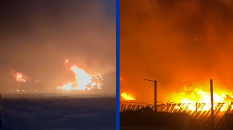 Incendio y explosiones en bodega de químicos en Escobedo