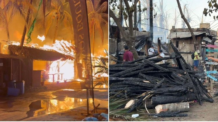 Incendio en Puerto Escondido consume decenas de negocios