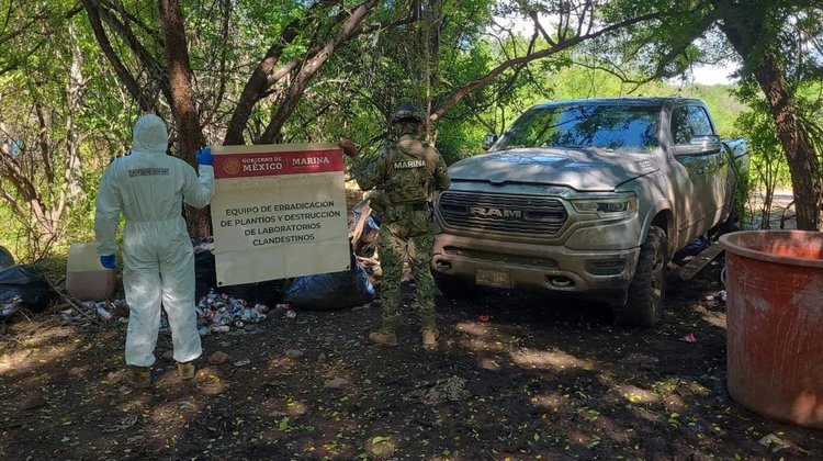 Desmantelan laboratorio clandestino con precursores en Sinaloa