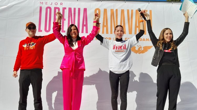 Inicia Canavati precampaña arropada por Mariana y Colosio