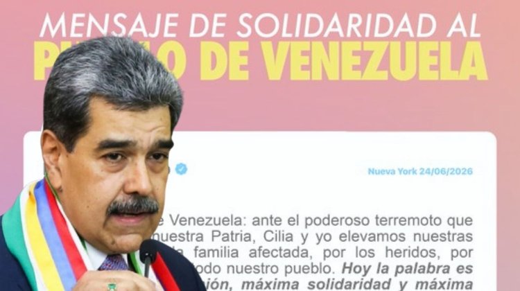 Maduro llama a la unión, serenidad y al amor tras terremotos