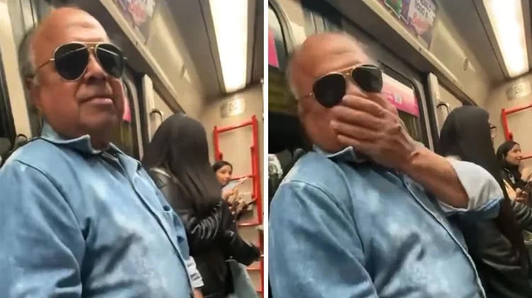 ¡No estaba ciego! Exhiben a hombre en vagón de mujeres del Metro