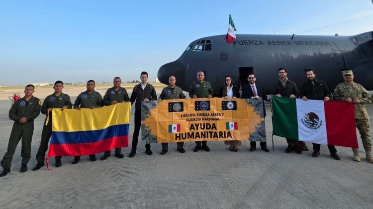 México envía 58 toneladas de ayuda humanitaria a Colombia