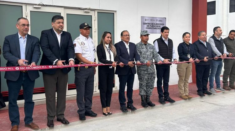 Inauguran centro de tiro a fuego real en academia de Escobedo