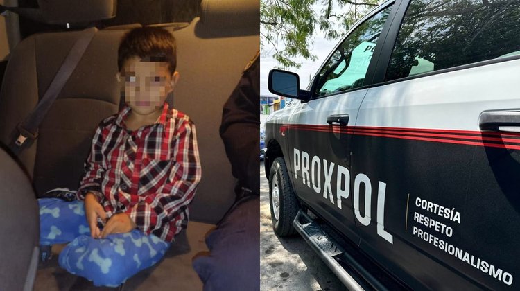 Niño deambula solo en calles de Escobedo; buscan a familiares