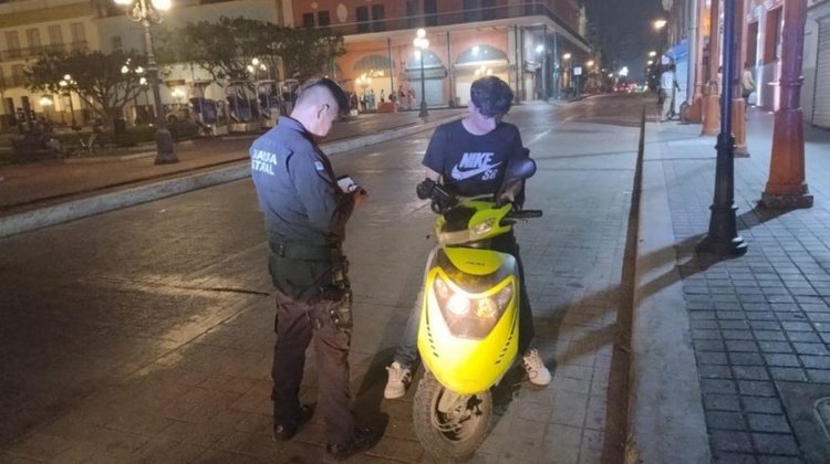 Guardia Estatal de Tamaulipas aplica operativo moto segura