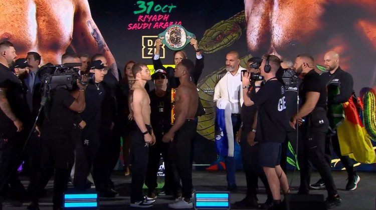 'Canelo' y Mbilli libran la báscula; listos para disputar título