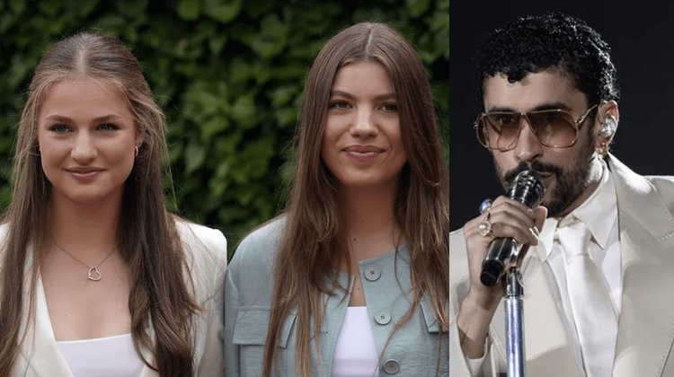 Asisten princesa Leonor e infanta Sofía a concierto de Bad Bunny