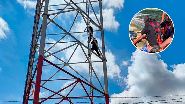 Rescatan a una menor tras subir a antena de telecomunicaciones
