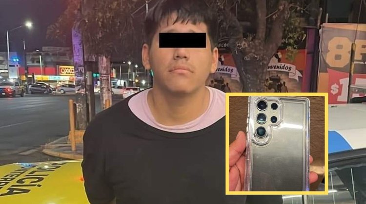 Roba celular a hombre que esperaba el camión en Monterrey