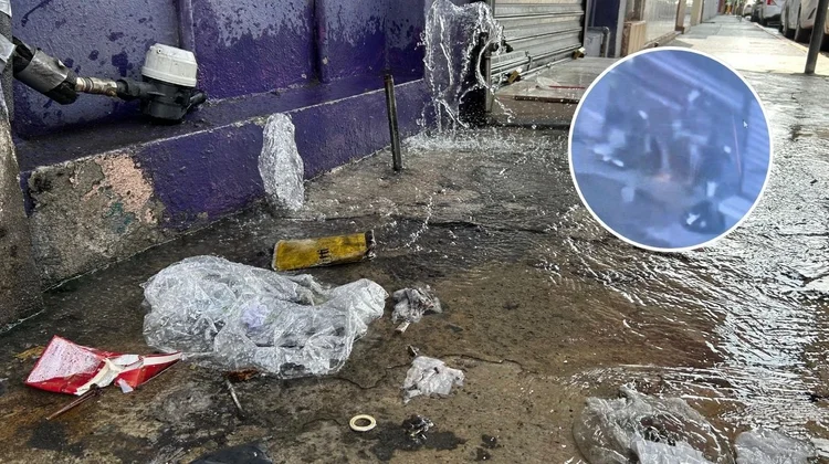 Roban tuberías conectadas a medidores en el Centro de Monterrey