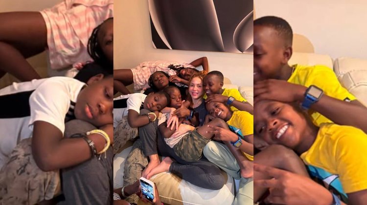 Shakira despide de Los Ghetto Kids antes de su regreso a Uganda
