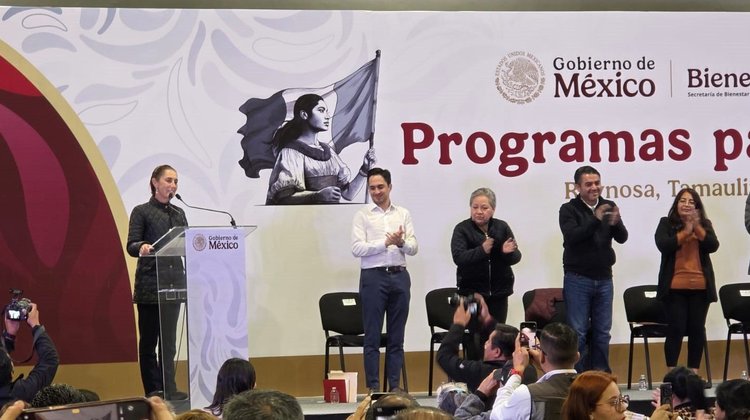 Celebra Sheinbaum expansión de programas Bienestar en Reynosa
