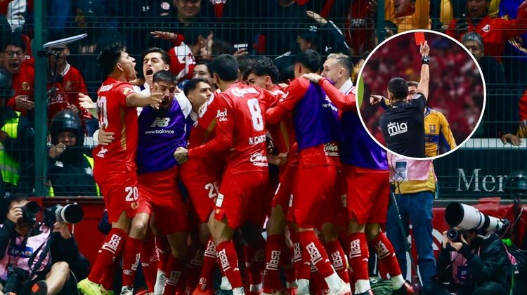 Vigón agrede a jugador de Toluca tras penales; le sacan la roja