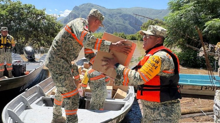 Sedena despliega fuerzas en cinco estados por lluvias intensas