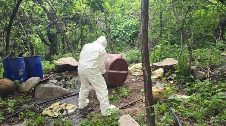 Marina destruye tres laboratorios de drogas sintéticas en Sinaloa
