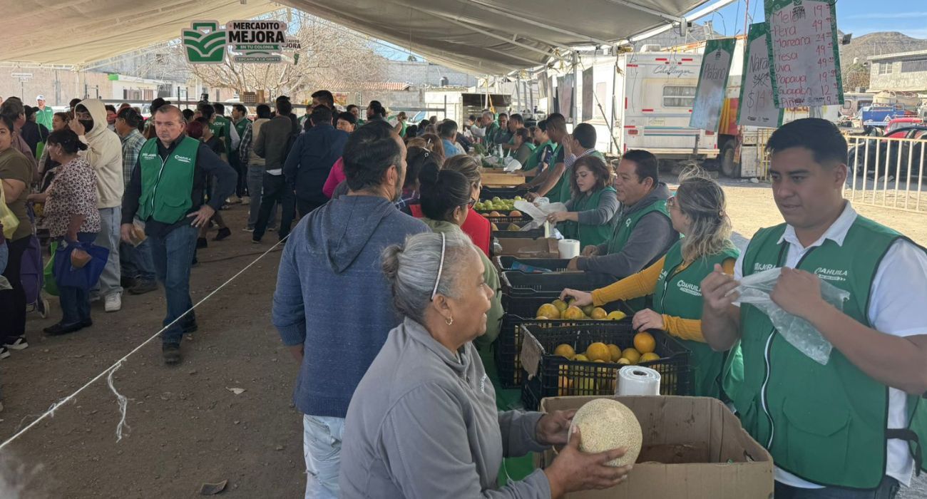 Mercadito Mejora beneficia a más de 17 mil familias en Coahuila