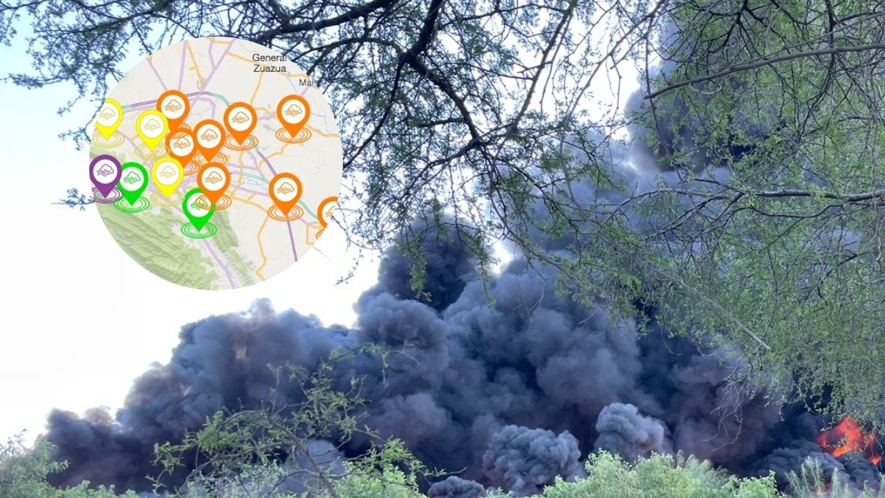 Se dispara la mala calidad del aire en urbe regia por incendio