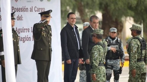 Manolo Jiménez refrenda coordinación con mando militar