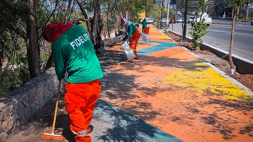 Intensifica FIDEURB mantenimiento urbano en el Área Metropolitana