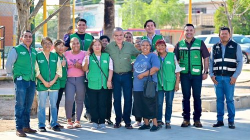 Supervisan trabajos de microcarpeta asfáltica en Eduardo Guerra