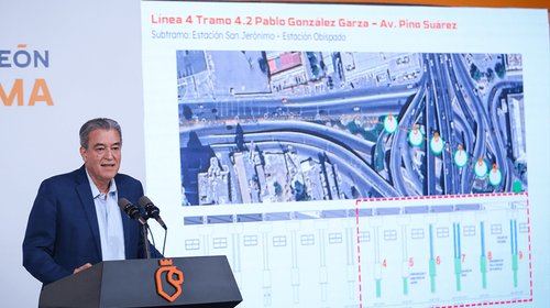 Descartan cierres en Gonzalitos por obras de la Línea 4 del metro
